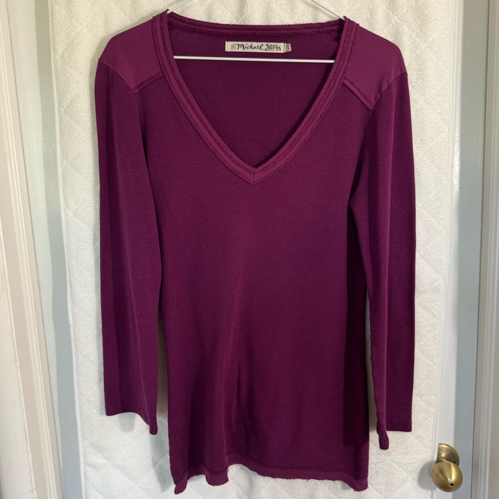 Michael Stars Purple Knit Top
